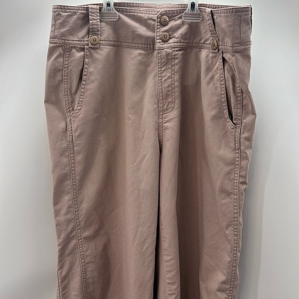 Sundance size 12 mauve cropped wide leg pants
